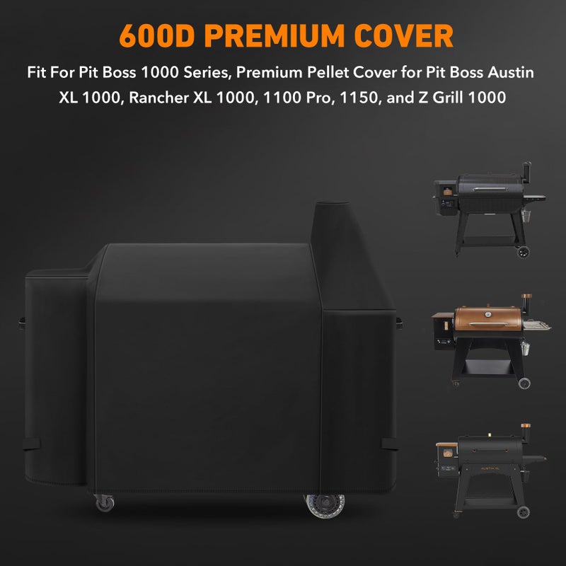 ZBXFCSH Heavy-Duty Grill Cover Compatible with Pit Boss Austin XL/PB Rancher XL 1000/PB1100/PB1100 Pro /PB1150/PB1500 Series, Z Grill 1000 Series Wood Pellet Grills, 600D - Image 2